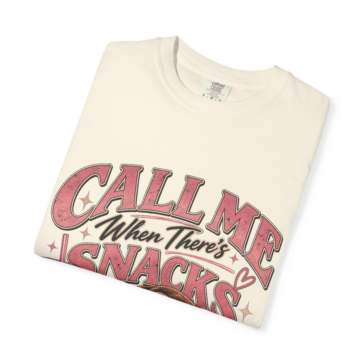 Call Me When There’s Snacks – Funny Dachshund Vintage Graphic Tee