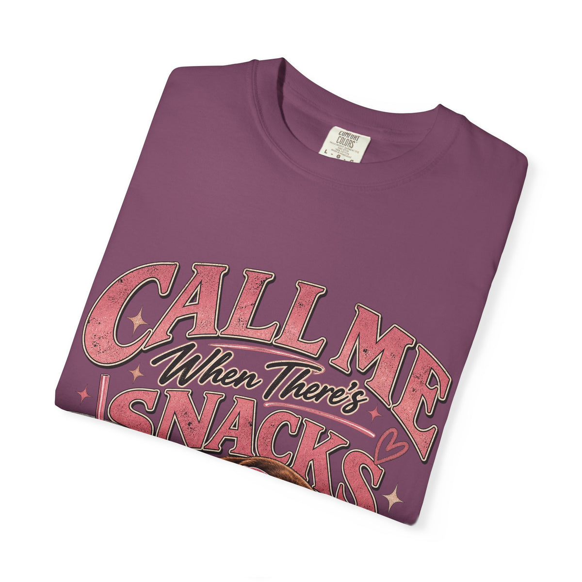 Call Me When There’s Snacks – Funny Dachshund Vintage Graphic Tee