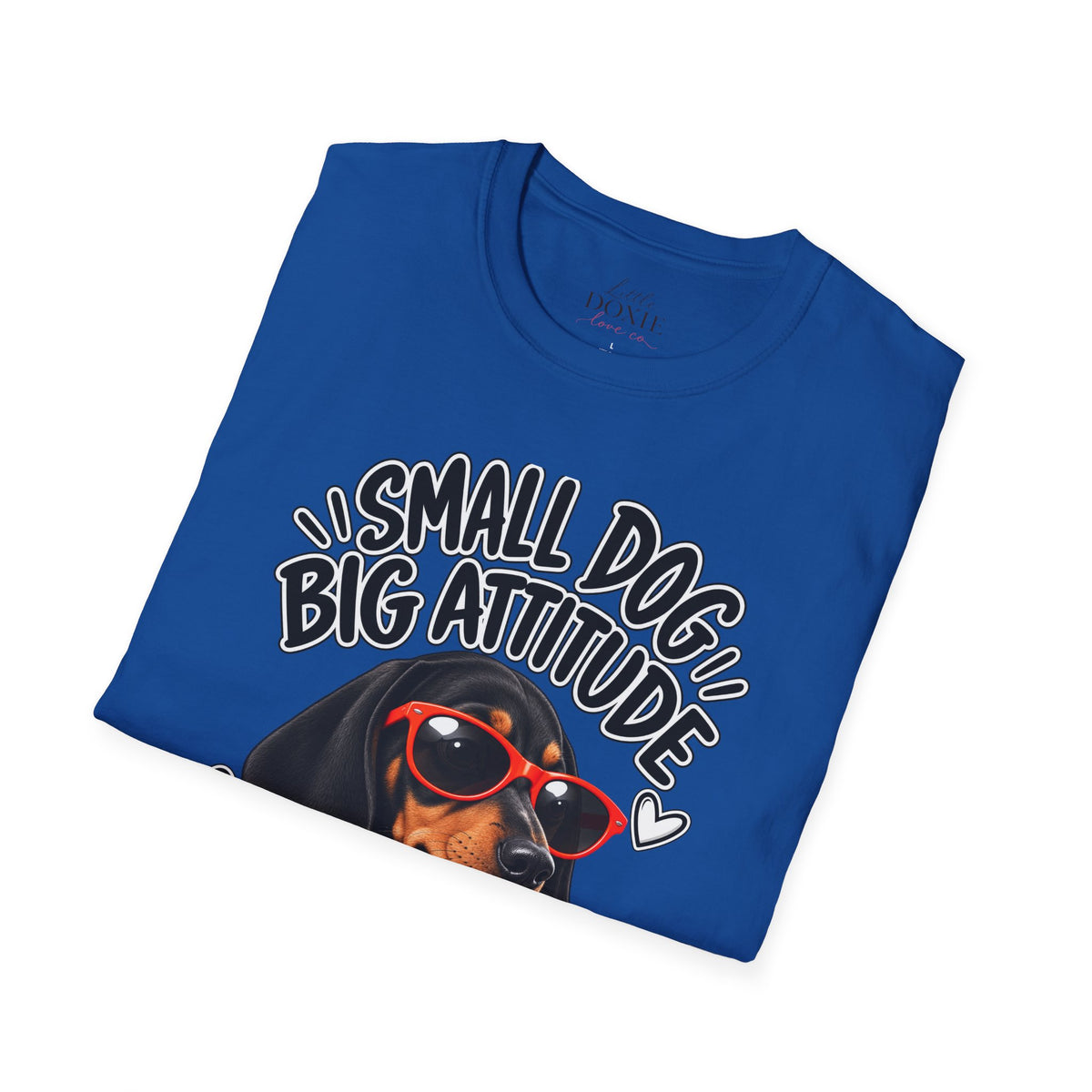 Dachshund Big Attitude T-Shirt — Piebald