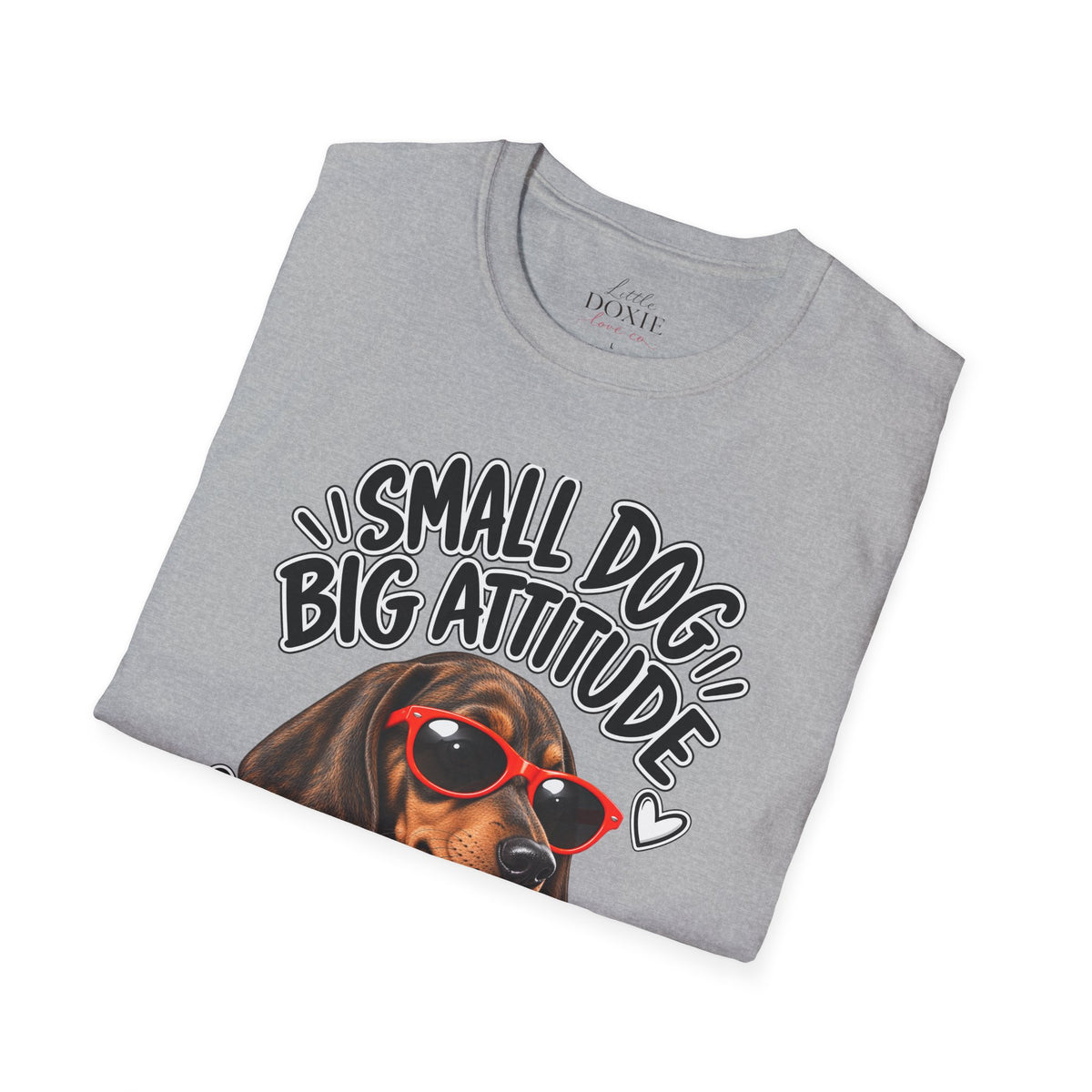 Dachshund Big Attitude T-Shirt — Brindle