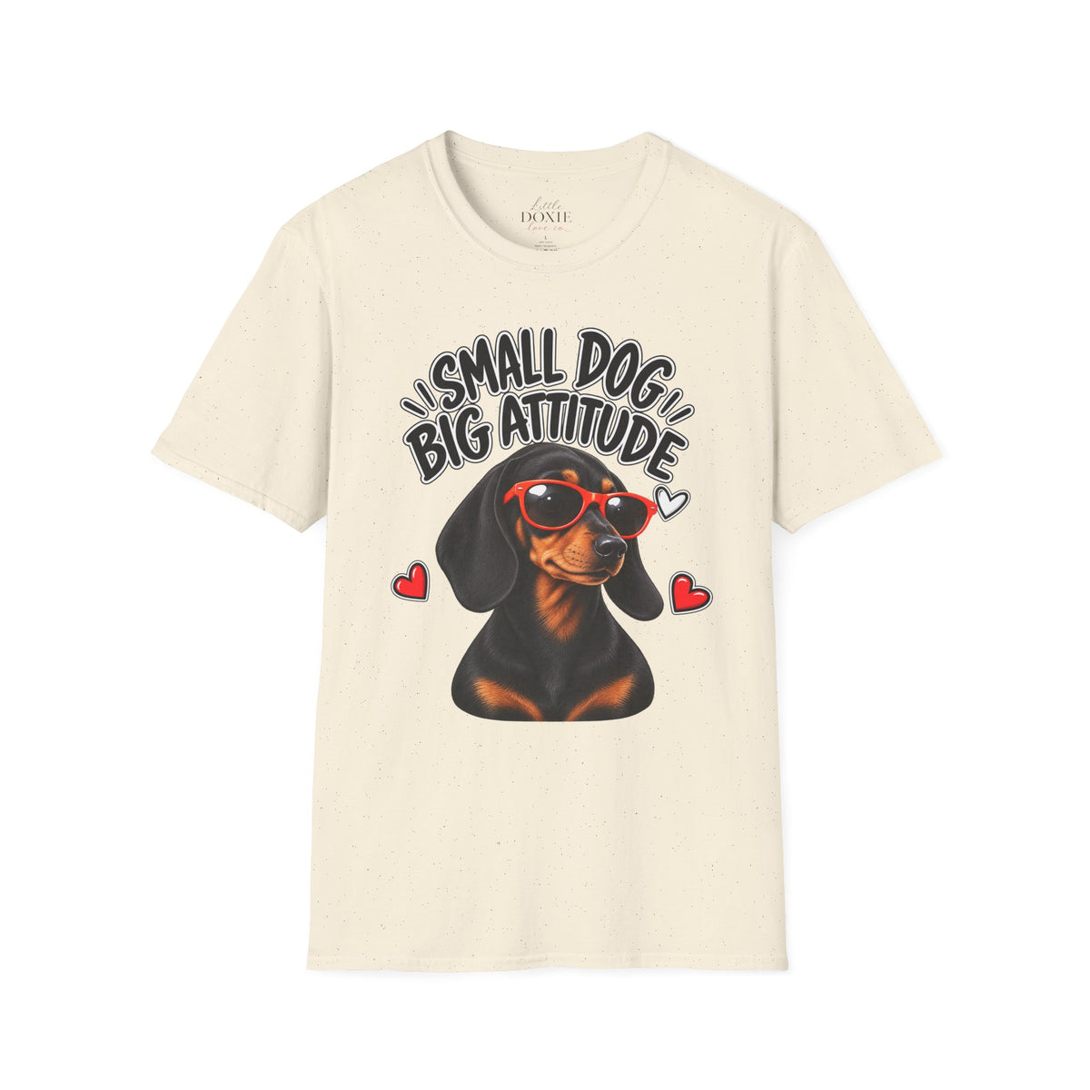 Dachshund Big Attitude T-Shirt — Black&Tan