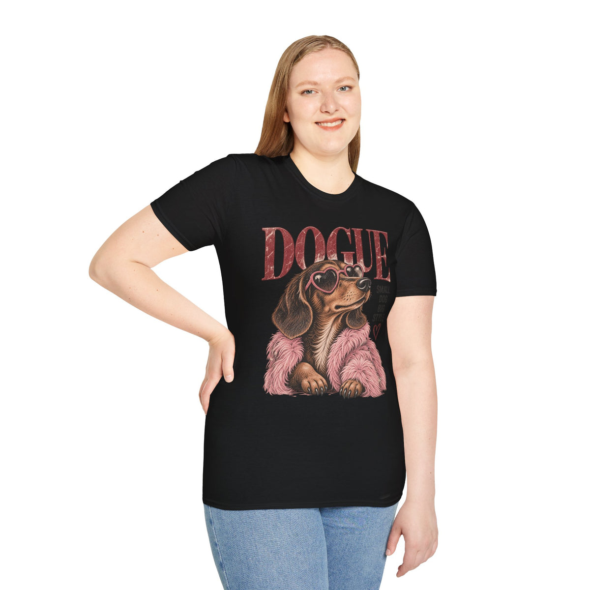 Dogue Dachshund – Small Dog Big Style Vintage Graphic Tee
