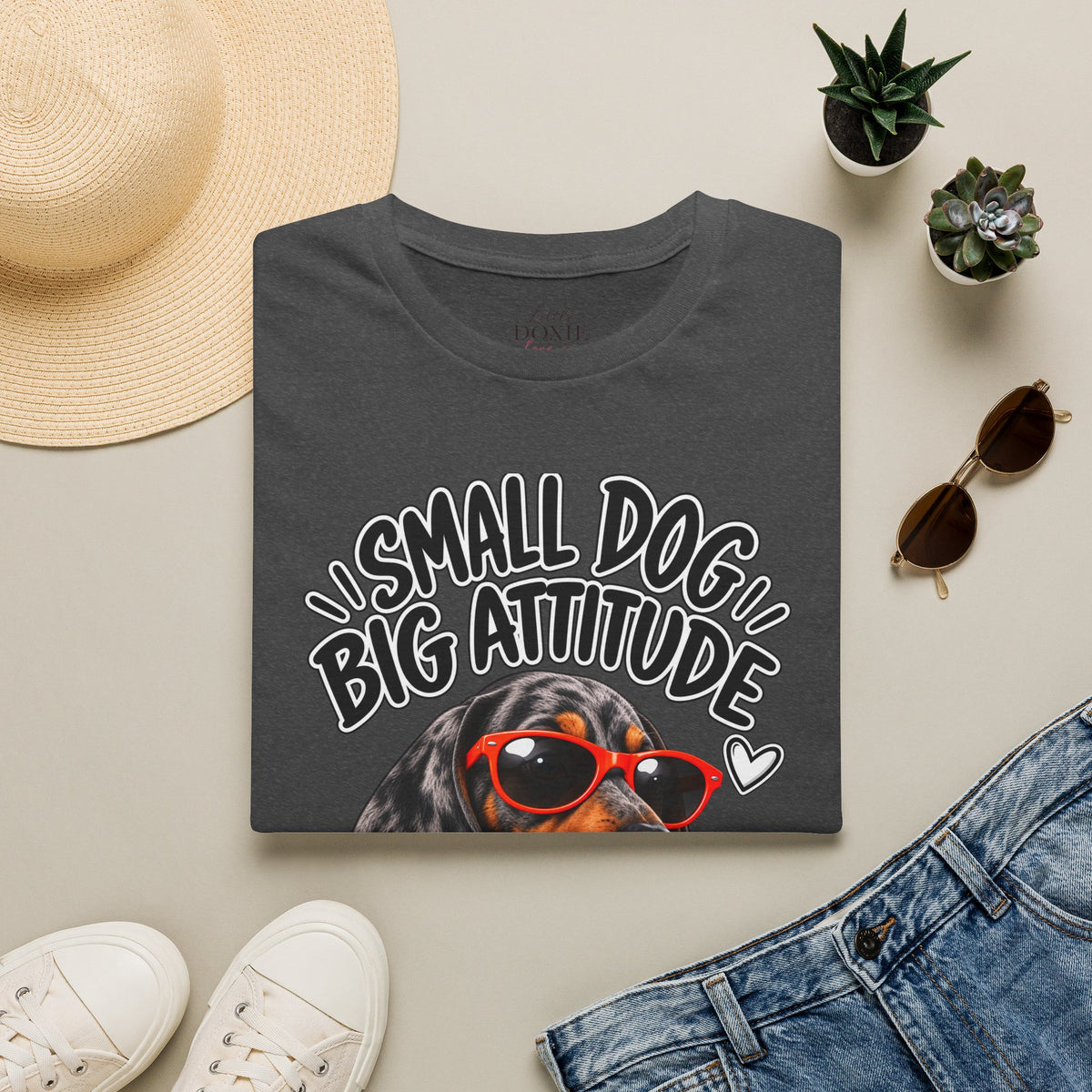 Dachshund Big Attitude T-Shirt — Dapple