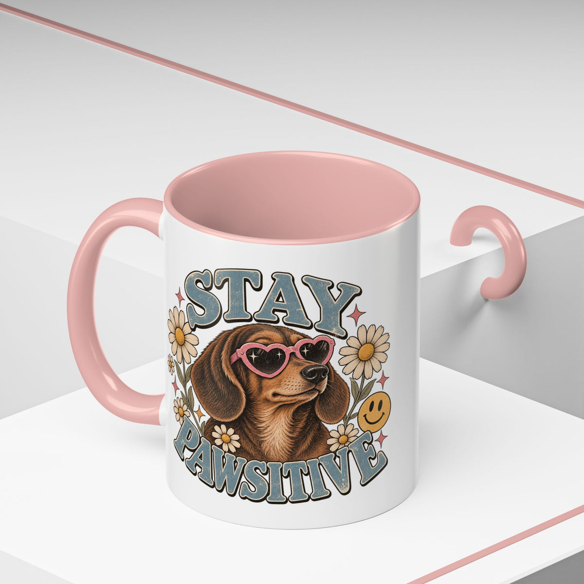 Stay Pawsitive Ceramic Mug - Classic 🐾☕️