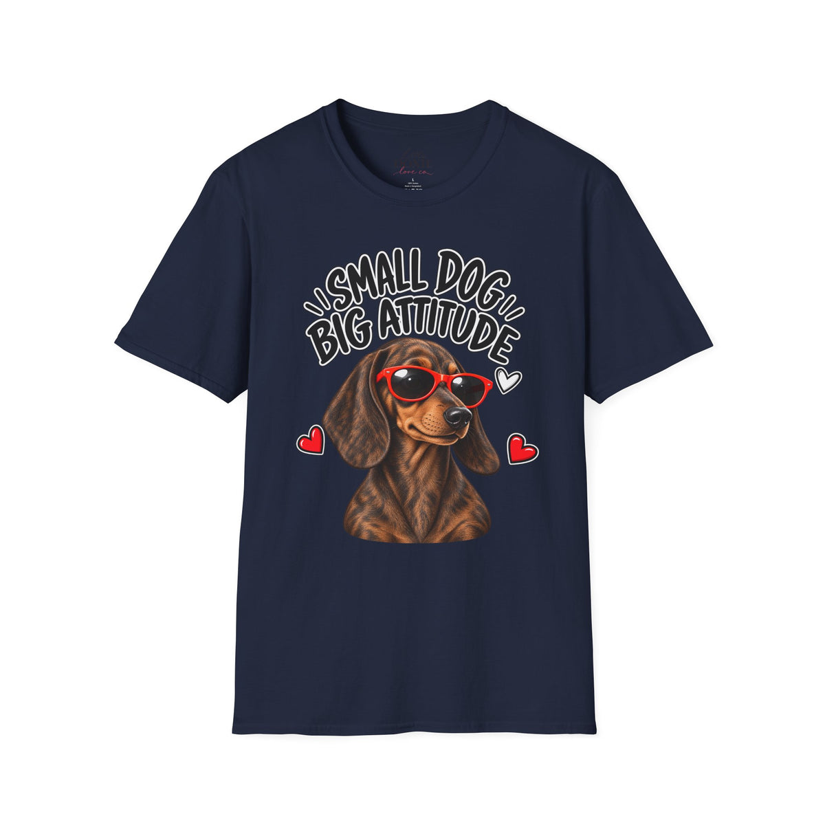 Dachshund Big Attitude T-Shirt — Brindle
