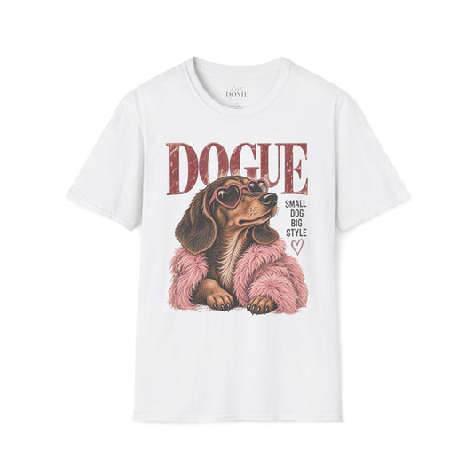 Dogue Dachshund – Small Dog Big Style Vintage Graphic Tee