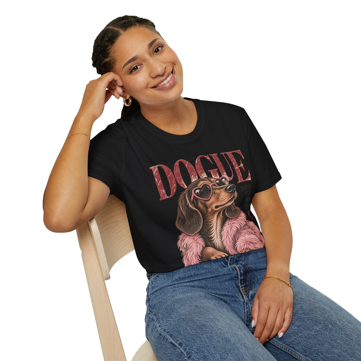 Dogue Dachshund – Small Dog Big Style Vintage Graphic Tee