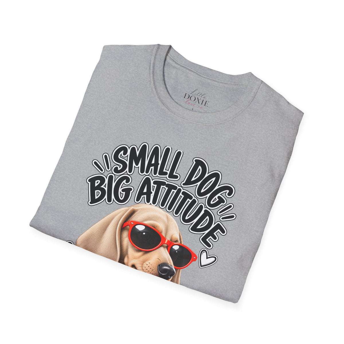 Dachshund Big Attitude T-Shirt — Cream