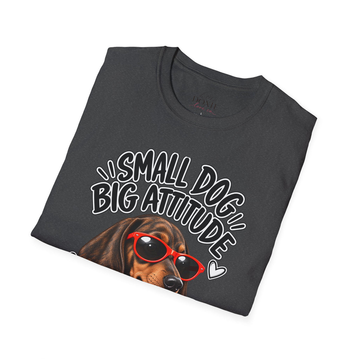 Dachshund Big Attitude T-Shirt — Brindle