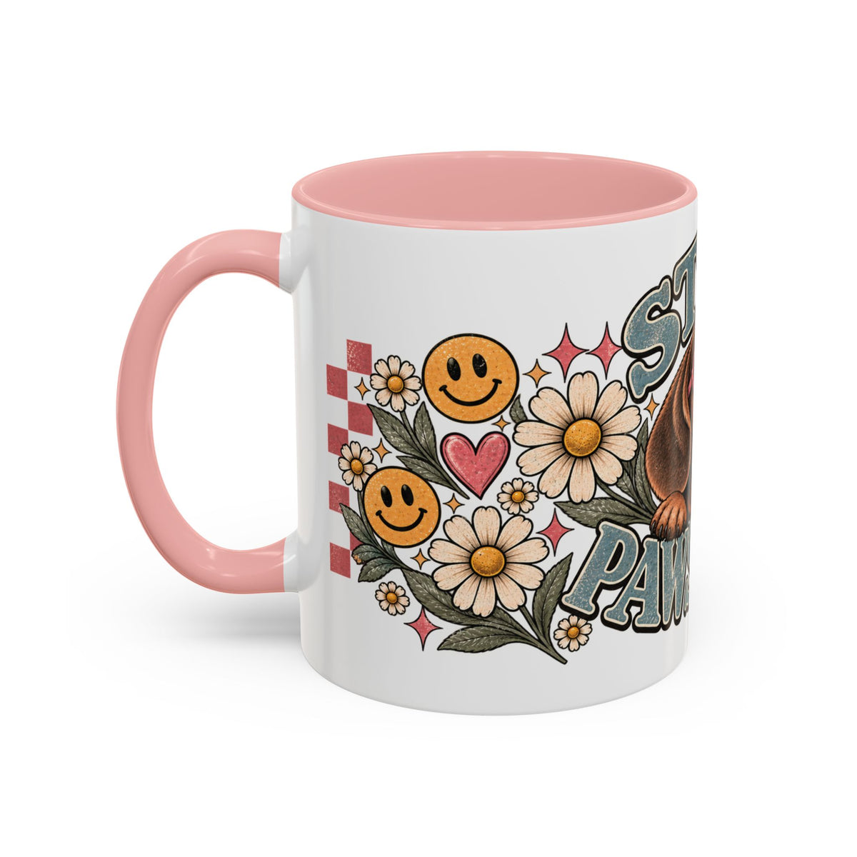 Stay Pawsitive Ceramic Mug - Full Wrap 🐾☕️