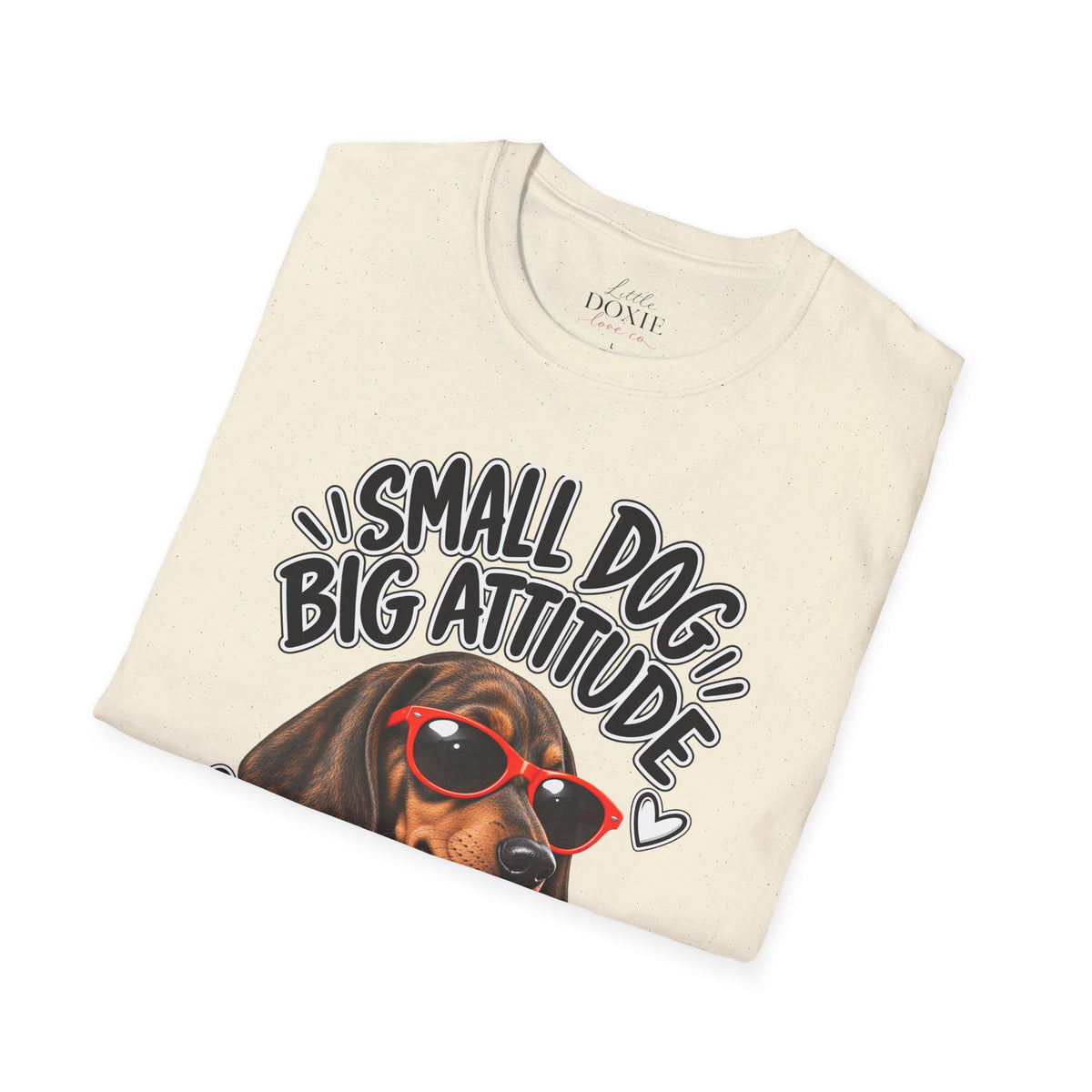 Dachshund Big Attitude T-Shirt — Brindle