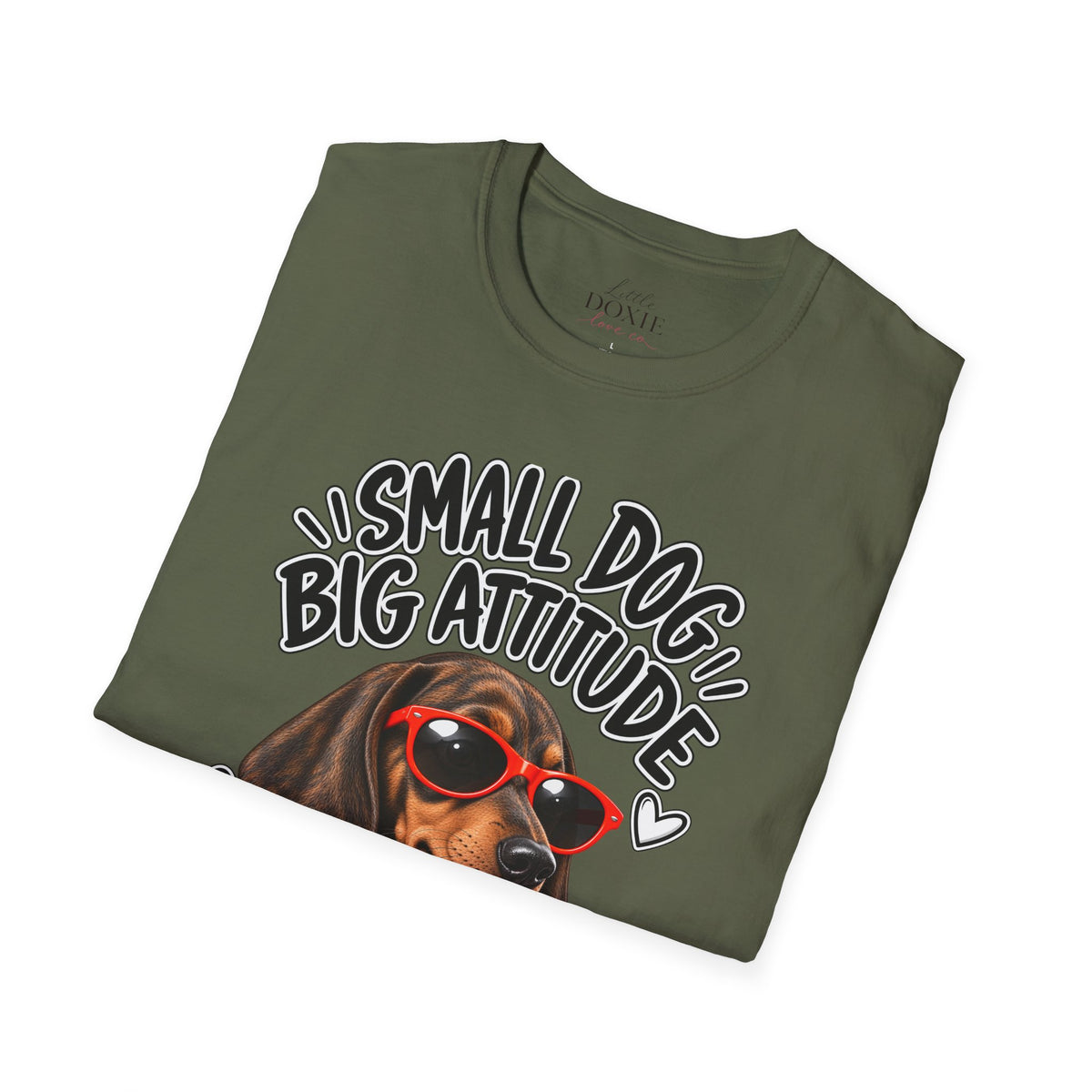 Dachshund Big Attitude T-Shirt — Brindle