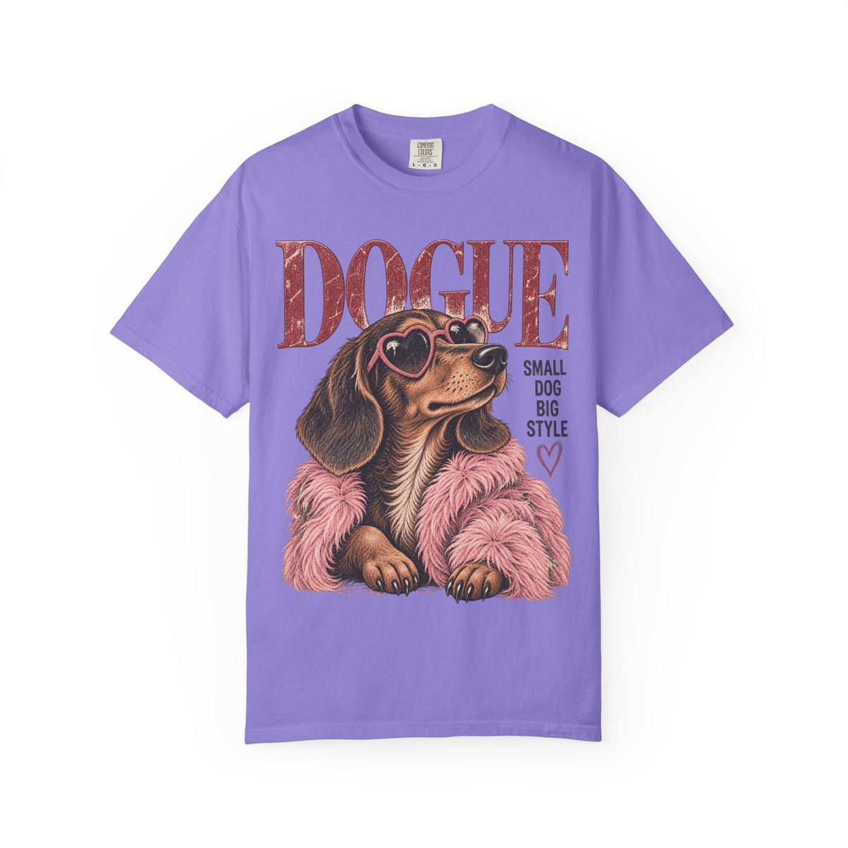 Dogue Dachshund – Small Dog Big Style Vintage Graphic Tee
