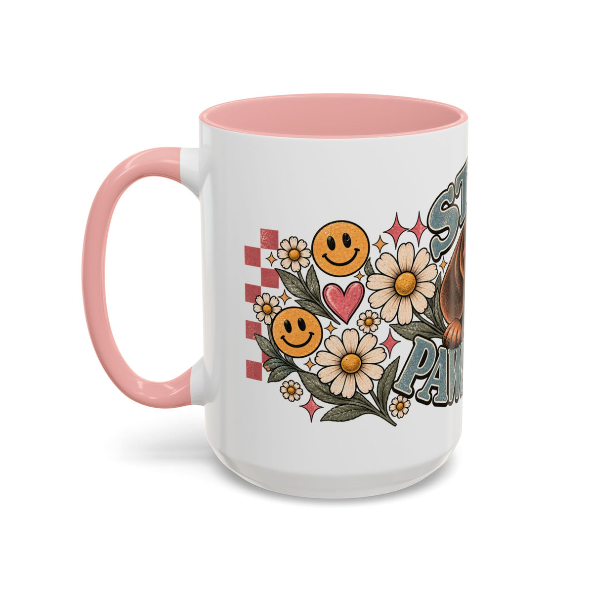 Stay Pawsitive Ceramic Mug - Full Wrap 🐾☕️
