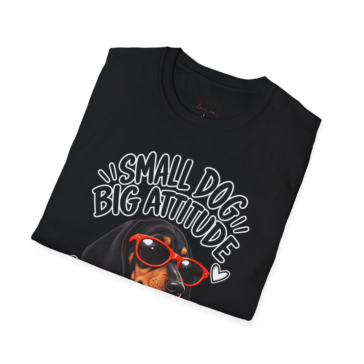 Dachshund Big Attitude T-Shirt — Piebald