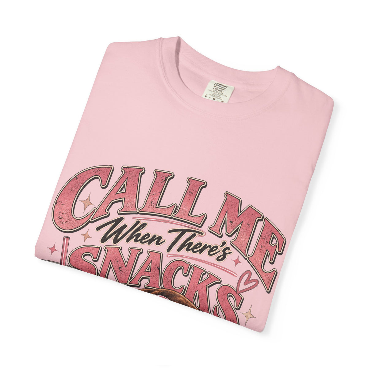 Call Me When There’s Snacks – Funny Dachshund Vintage Graphic Tee